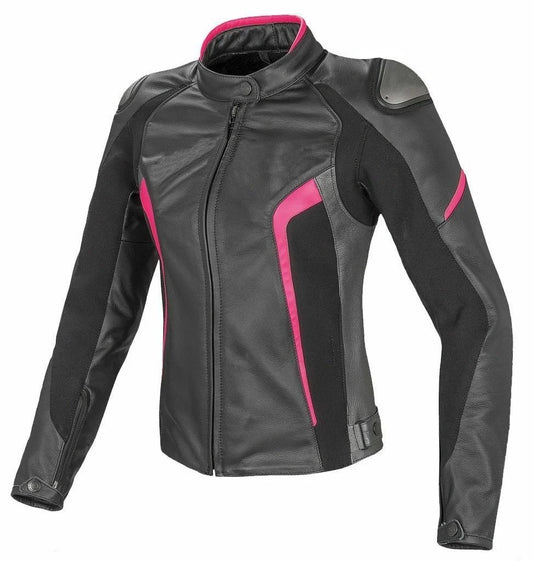 WOMEN MERIEN MOTORCYCLE LEATHER RACING JACKET - XXXXL